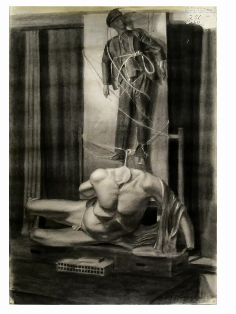 Artwork titled "ST" made with pooll in the year 1976 by Juan Diego Miguel