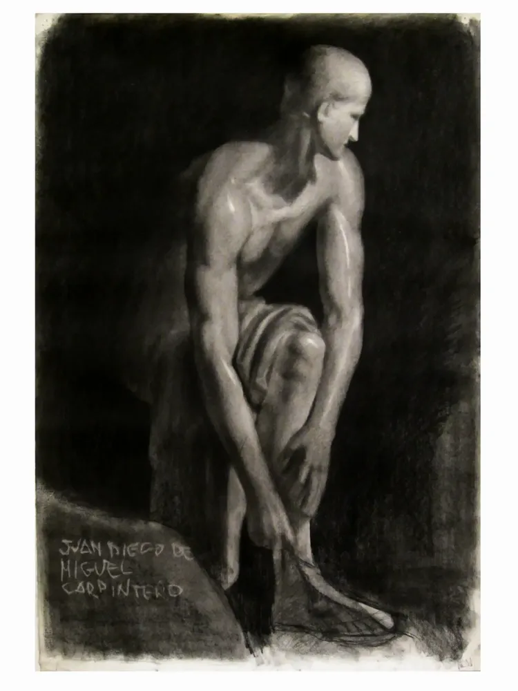 Artwork titled "ST" made with pooll in the year 1976 by Juan Diego Miguel