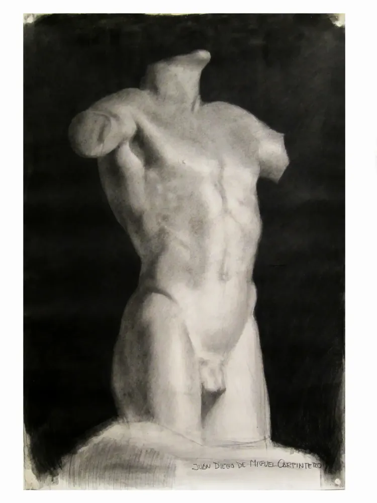 Artwork titled "ST" made with pooll in the year 1976 by Juan Diego Miguel