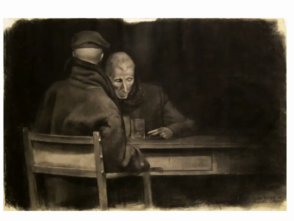 Artwork titled "ST" made with pooll in the year 1976 by Juan Diego Miguel