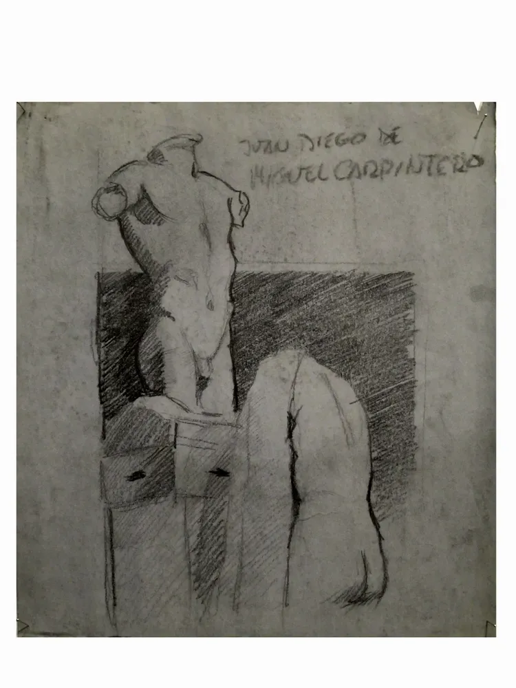 Artwork titled "ST" made with pooll in the year 1976 by Juan Diego Miguel