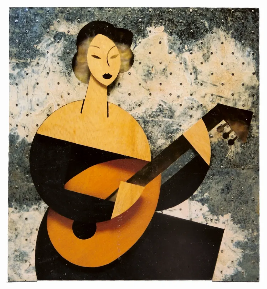 Artwork titled "Ines musica" made with mixed in the year 2000 by Juan Diego Miguel