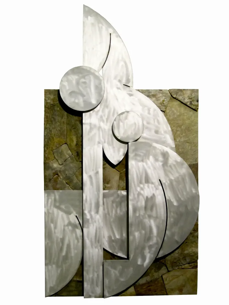 Artwork titled "Desperezandose" made with aluminum, quartzite in the year 2000 by Juan Diego Miguel
