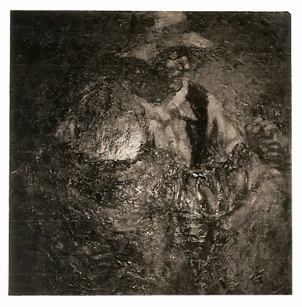 Artwork titled "ST" made with oil painting, plank in the year 1979 by Juan Diego Miguel