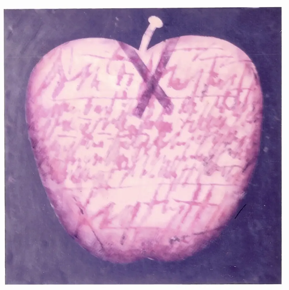 Artwork titled "ST" made with oil painting, slate stone in the year 1985 by Juan Diego Miguel