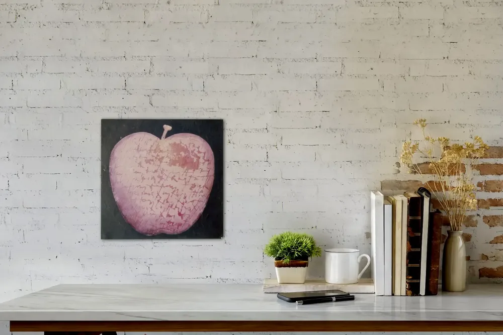 Artwork titled "ST" made with oil painting, slate stone in the year 1985 by Juan Diego Miguel