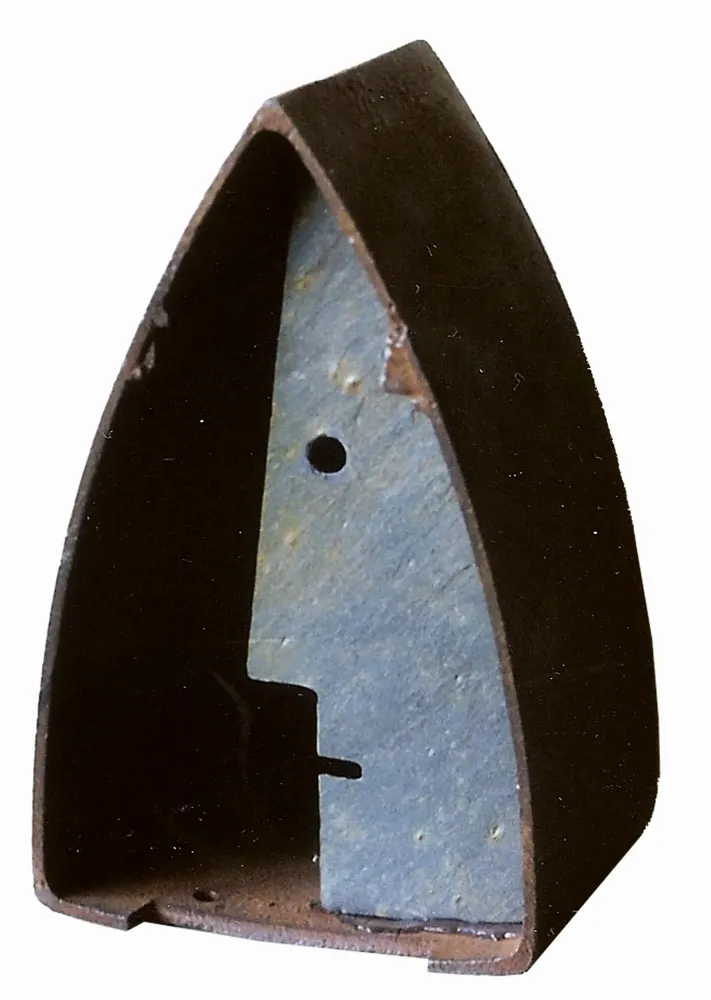 Artwork titled "ST" made with iron, slate stone in the year 1992 by Juan Diego Miguel
