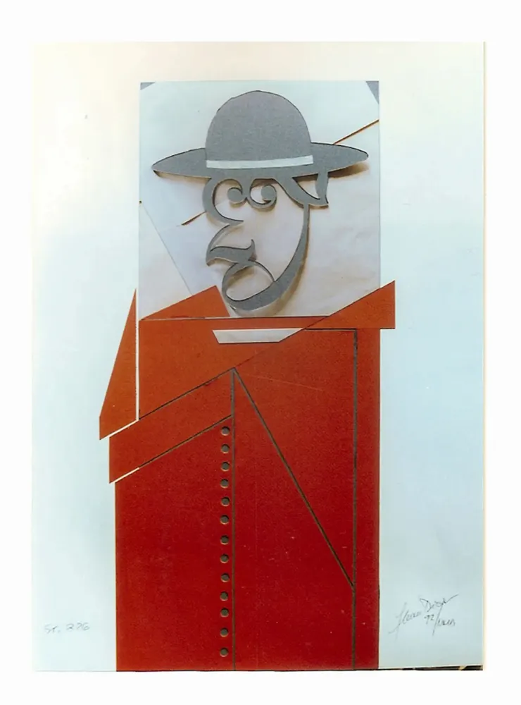 Artwork titled "Sr. 326" made with collage in the year 1992 by Juan Diego Miguel