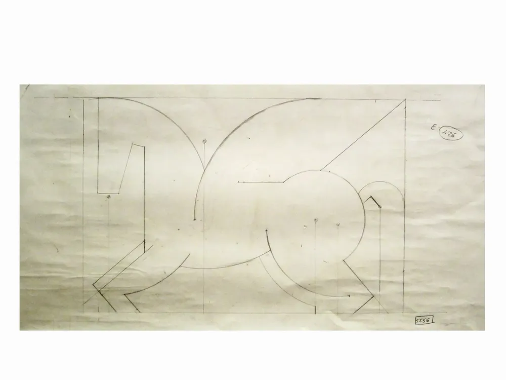 Artwork titled "ST" made with pencil in the year 1997 by Juan Diego Miguel
