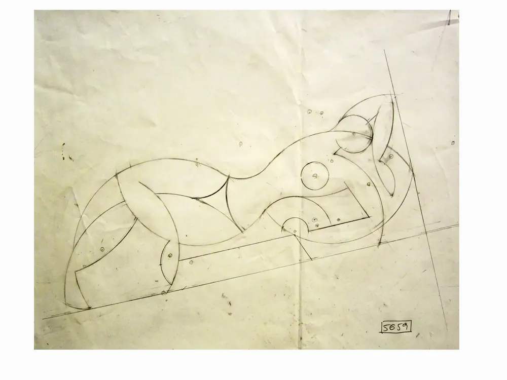 Artwork titled "ST" made with pencil in the year 2007 by Juan Diego Miguel