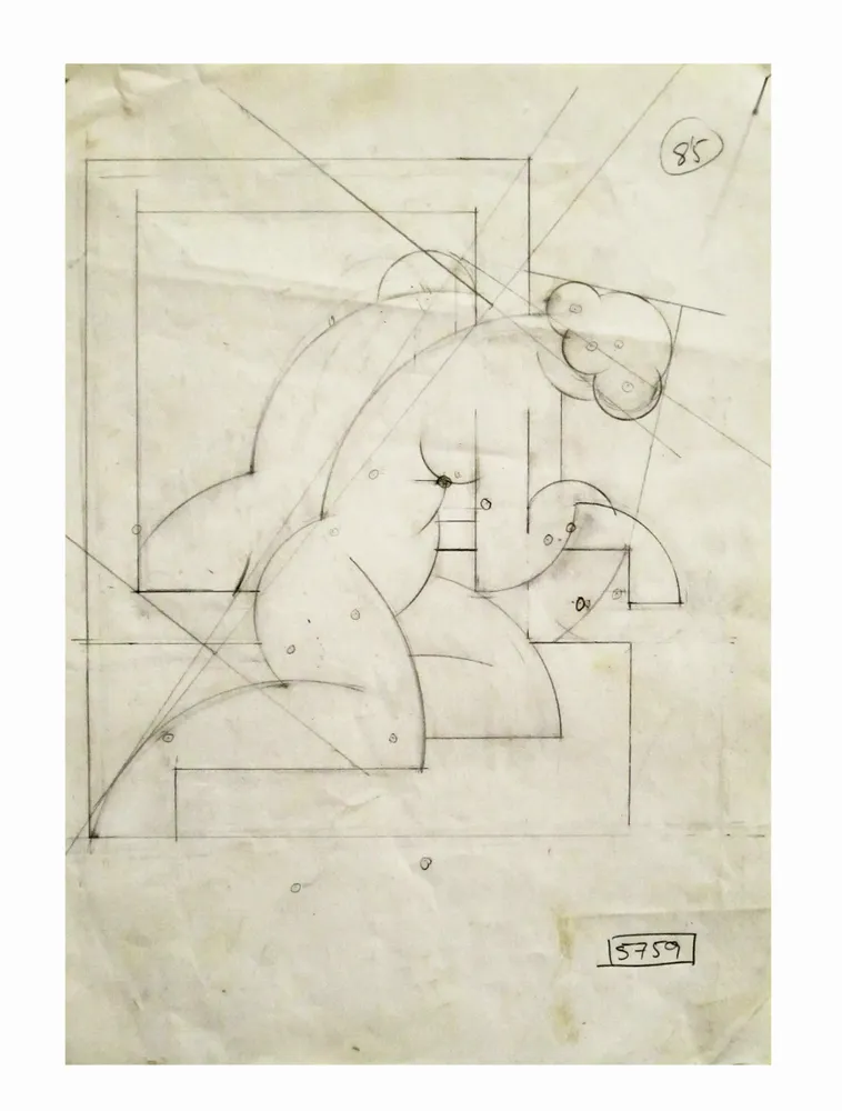 Artwork titled "ST" made with pencil in the year 2002 by Juan Diego Miguel