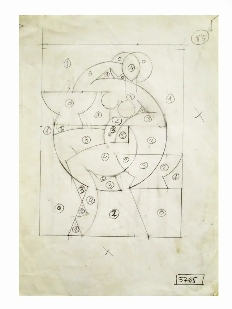 Artwork titled "ST" made with pencil in the year 2002 by Juan Diego Miguel