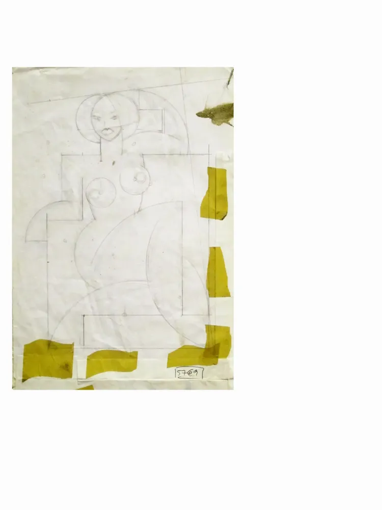 Artwork titled "ST" made with pencil in the year 2002 by Juan Diego Miguel