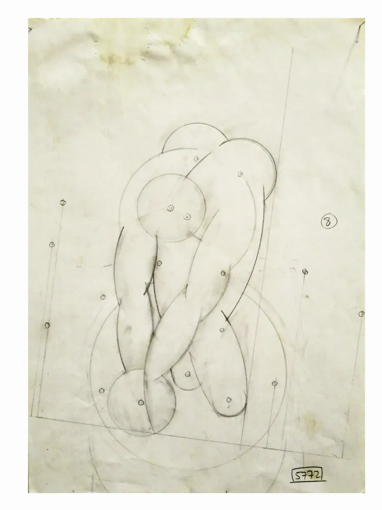 Artwork titled "ST" made with pencil in the year 2002 by Juan Diego Miguel