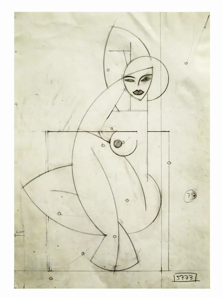 Artwork titled "ST" made with pencil in the year 2002 by Juan Diego Miguel
