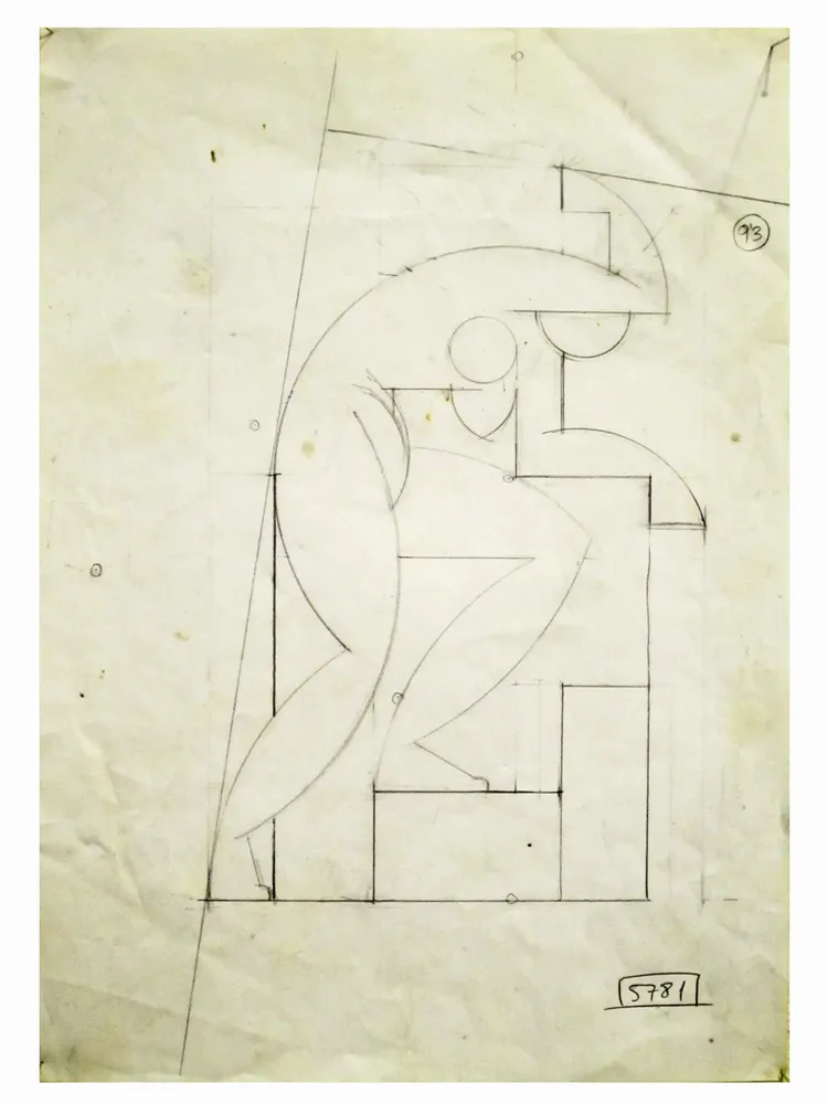 Artwork titled "ST" made with pencil in the year 2002 by Juan Diego Miguel