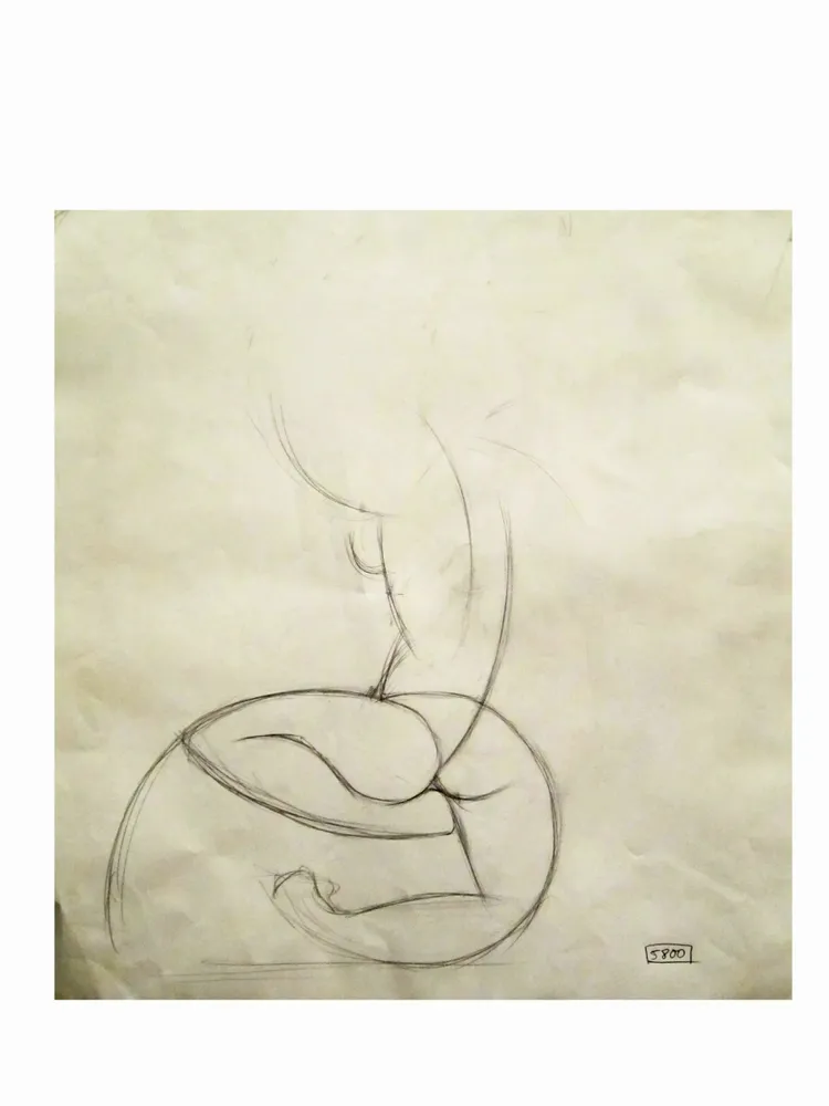 Artwork titled "ST" made with pencil in the year 2007 by Juan Diego Miguel