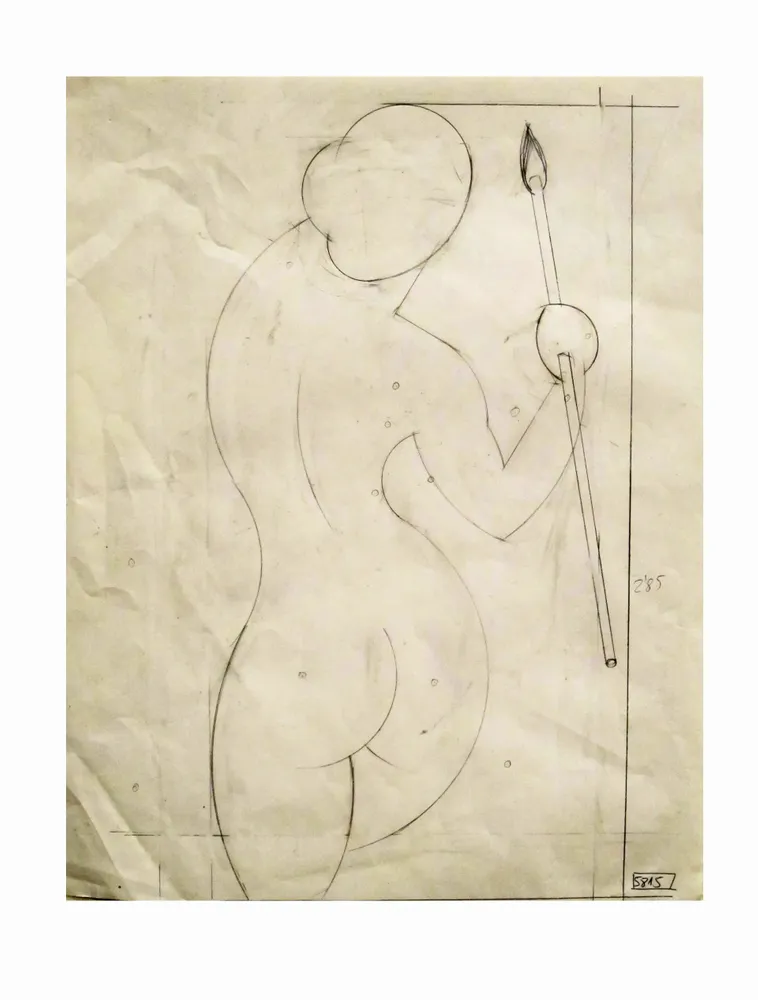 Artwork titled "ST" made with pencil in the year 2007 by Juan Diego Miguel