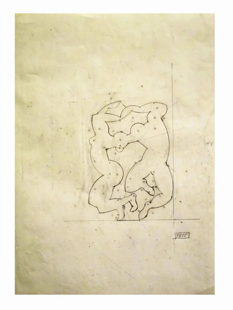 Artwork titled "ST" made with pencil in the year 2007 by Juan Diego Miguel