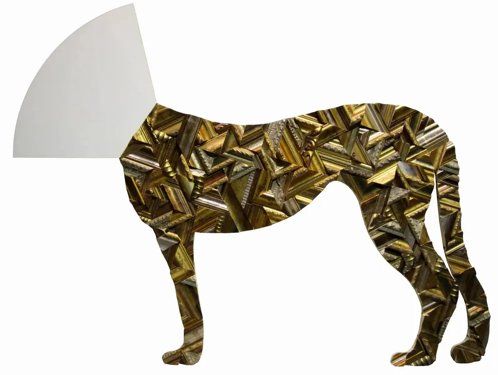 Artwork titled "Domesticado" made with laminate, frames in the year 2014 by Juan Diego Miguel