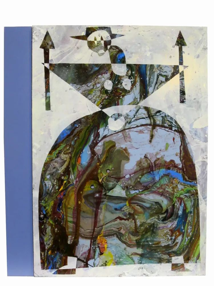Artwork titled "Lancera" made with laminate, synthetic enamelled paint in the year 2014 by Juan Diego Miguel