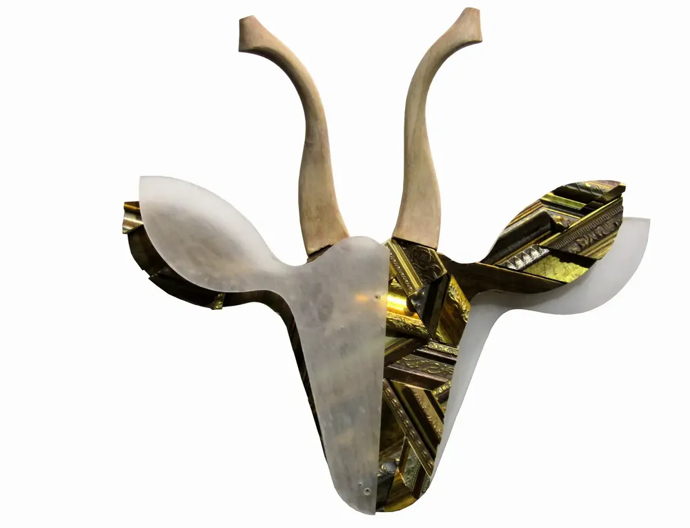 Artwork titled "Antilope" made with wood, frames, methacrylate in the year 2015 by Juan Diego Miguel