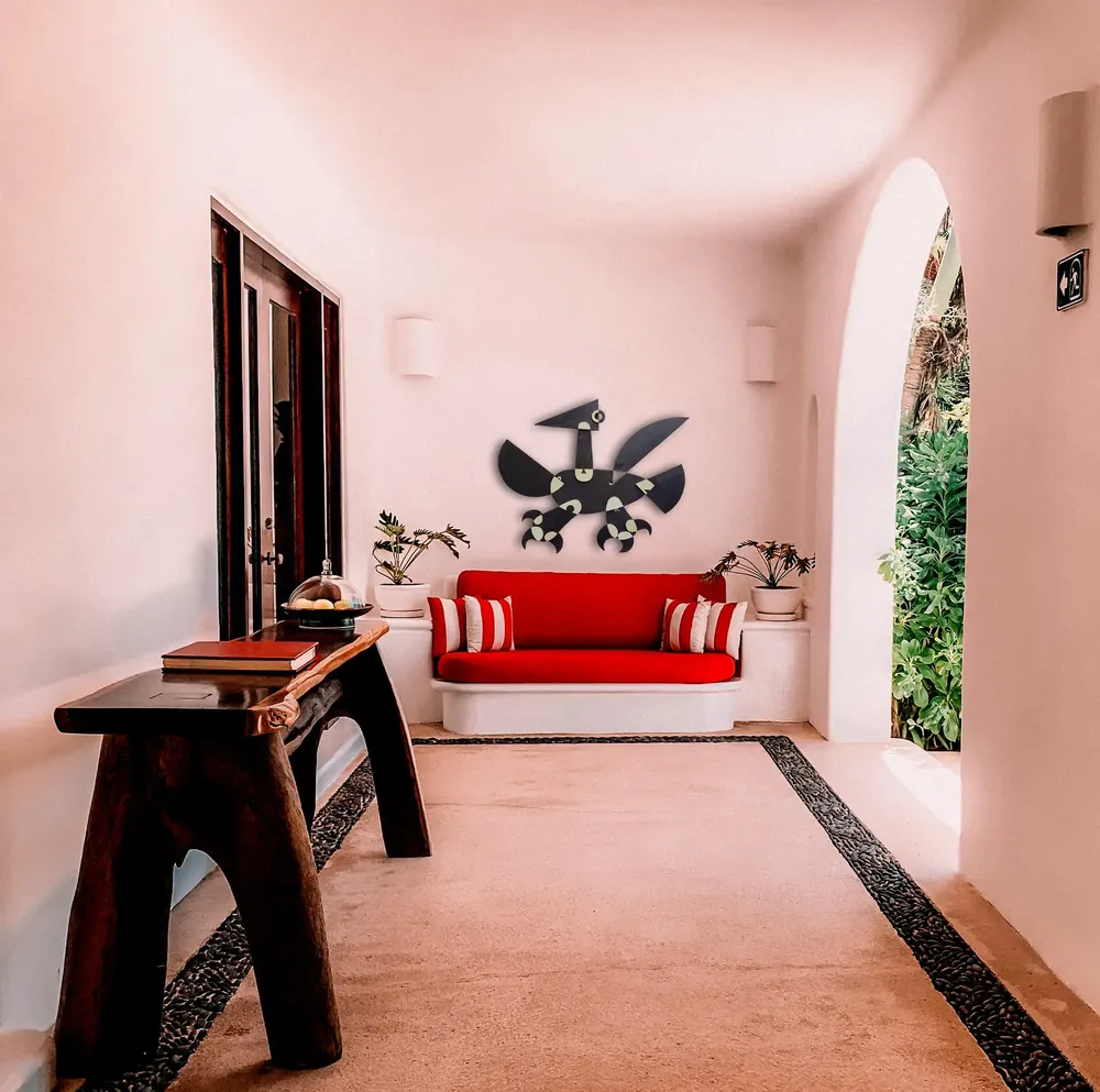 Artwork titled "Pajaro" made with synthetic enamelled paint, plywood in the year 2021 by Juan Diego Miguel
