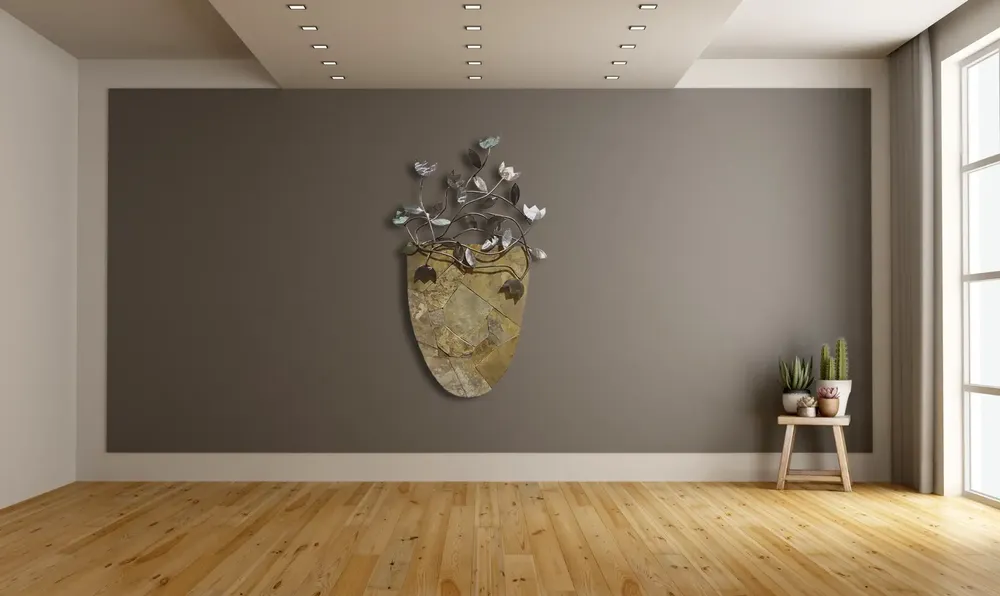 Artwork titled "Florida" made with stainless steel, limestone in the year 2021 by Juan Diego Miguel