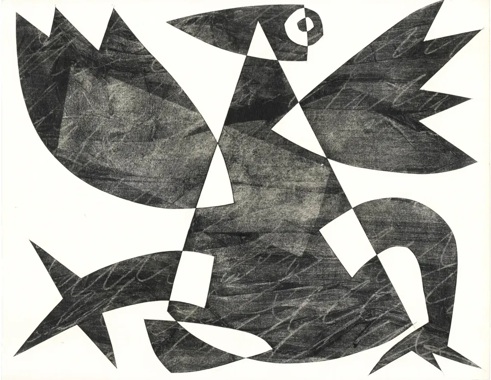 Artwork titled "Pajaro" made with graphite, paper in the year 2021 by Juan Diego Miguel