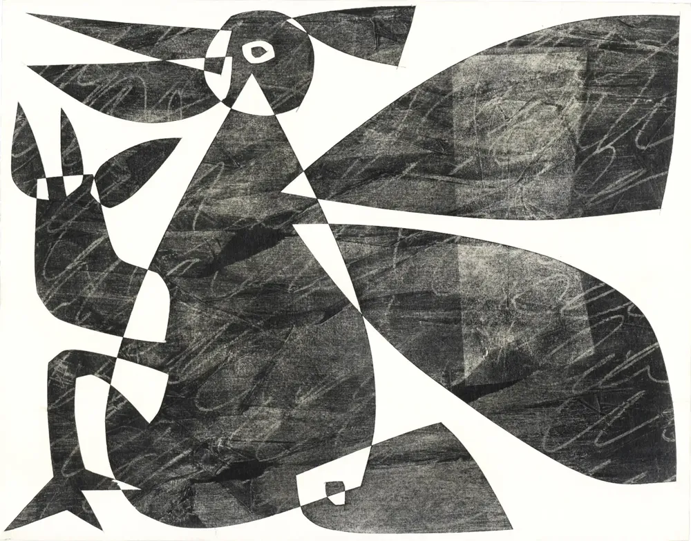 Artwork titled "Pajaro" made with graphite, paper in the year 2021 by Juan Diego Miguel