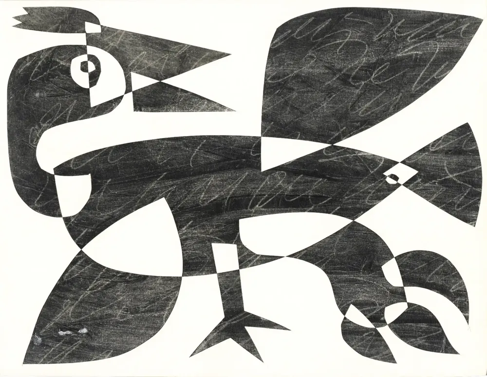 Artwork titled "Pajaro" made with graphite, paper in the year 2021 by Juan Diego Miguel