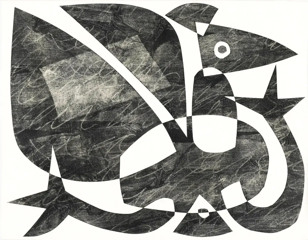 Artwork titled "Pajaro" made with graphite, paper in the year 2021 by Juan Diego Miguel