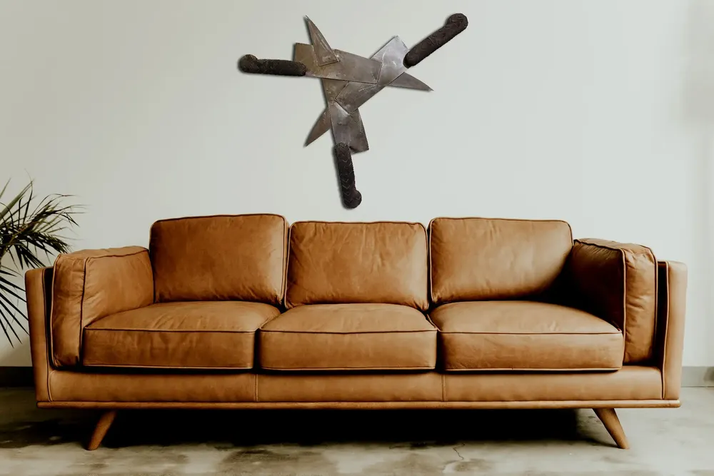 Artwork titled "Macla" made with rubber, stainless steel in the year 2022 by Juan Diego Miguel