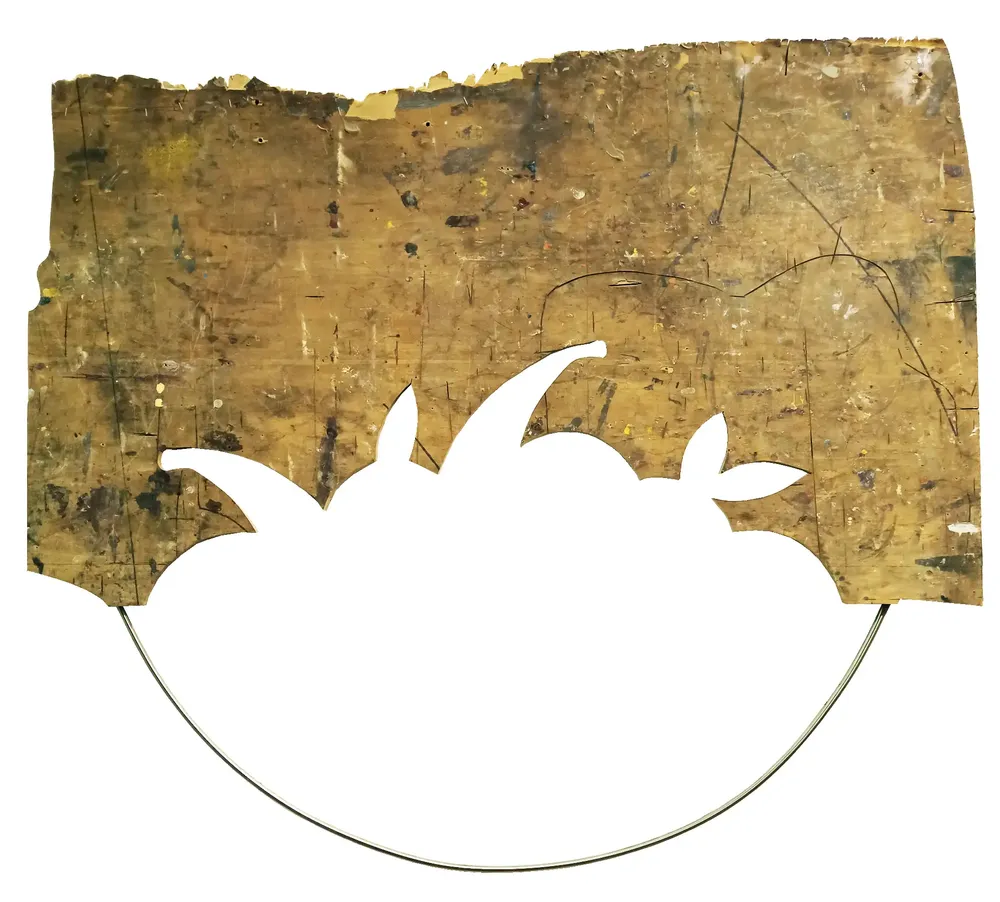 Artwork titled "Frutero" made with mdf, stainless steel in the year 2022 by Juan Diego Miguel