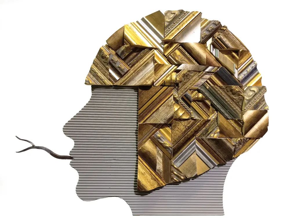 Artwork titled "La insidia" made with iron, aluminum, frames in the year 2022 by Juan Diego Miguel