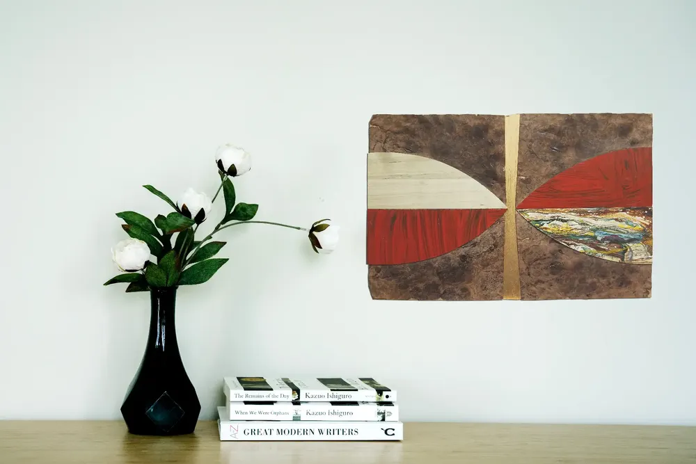 Artwork titled "Insecto" made with synthetic enamelled paint, laminate, mdf, wood in the year 2022 by Juan Diego Miguel