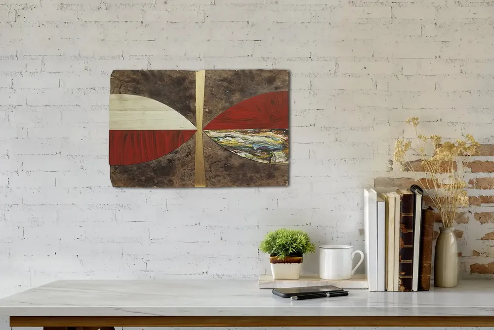 Artwork titled "Insecto" made with synthetic enamelled paint, laminate, mdf, wood in the year 2022 by Juan Diego Miguel