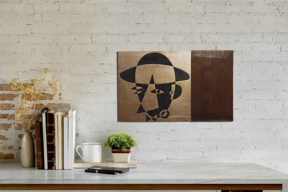 Artwork titled "Cabeza" made with copper, wood in the year 2022 by Juan Diego Miguel