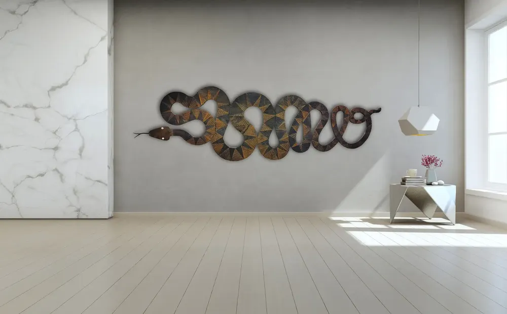 Artwork titled "NO" made with iron, crystal, rubber in the year 2023 by Juan Diego Miguel
