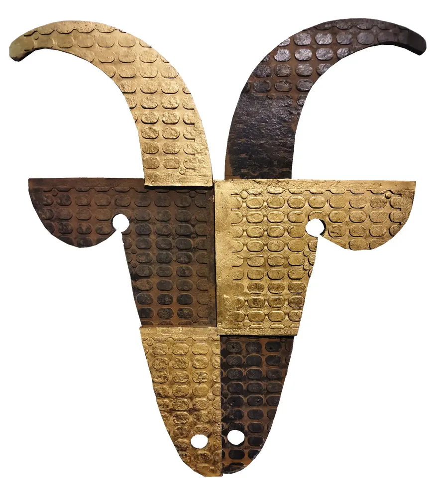 Artwork titled "Cabra" made with synthetic enamelled paint, rubber, iron in the year 2023 by Juan Diego Miguel