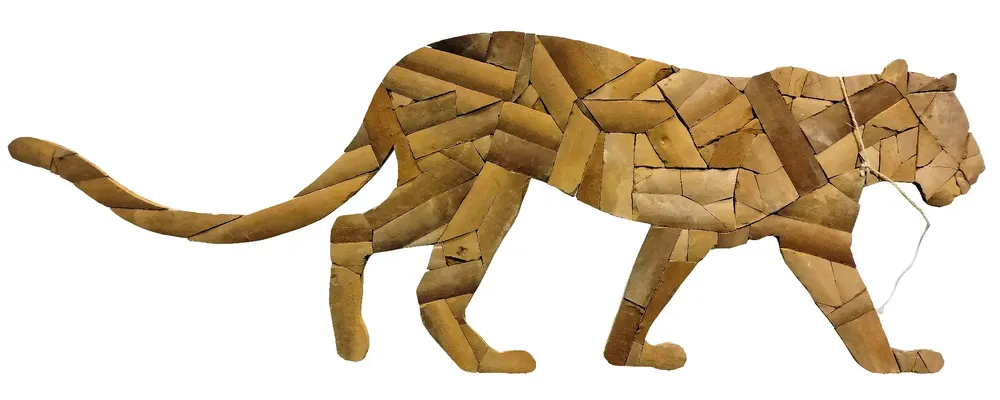 Artwork titled "Entejado" made with ceramic, rope in the year 2023 by Juan Diego Miguel