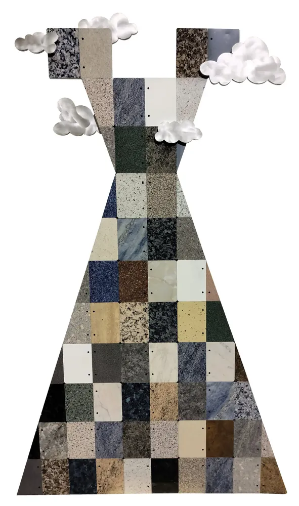 Artwork titled "Alta costura" made with aluminum, laminate in the year 2023 by Juan Diego Miguel