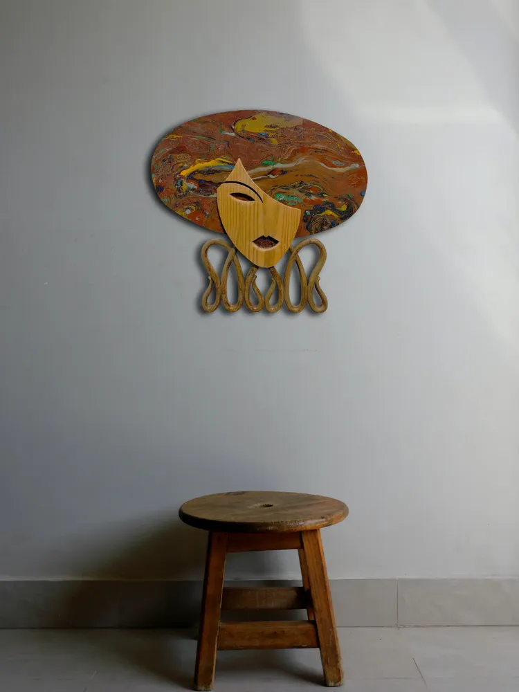 Artwork titled "Perro" made with rubber, iron, wood, graphite, brass in the year 2024 by Juan Diego Miguel