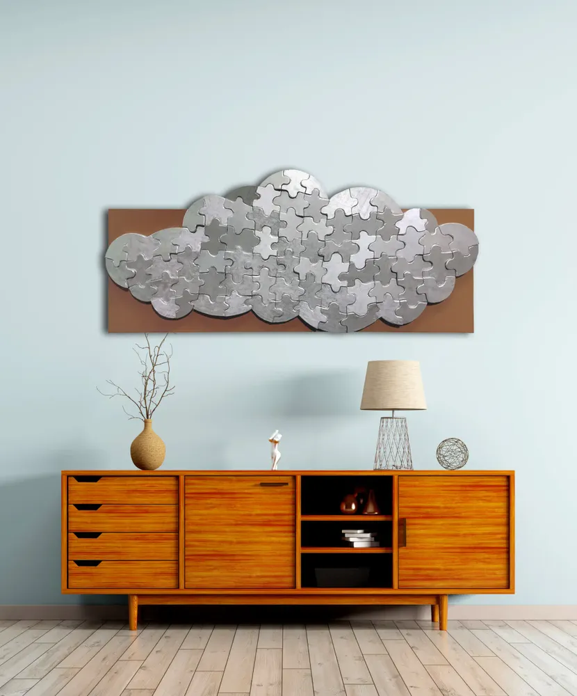 Artwork titled "Nube" made with synthetic enamelled paint, plywood, laminate in the year 2023 by Juan Diego Miguel