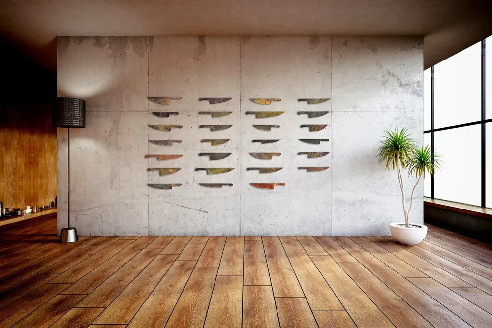 Artwork titled "Abecedario poema" made with brass, copper in the year 2024 by Juan Diego Miguel