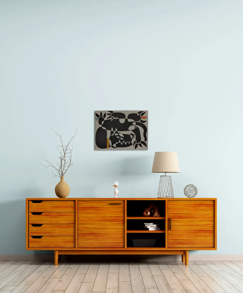 Artwork titled "pulgoso 8" made with synthetic enamelled paint, laminate, cardboard in the year 2024 by Juan Diego Miguel