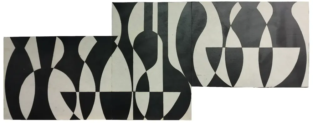 Artwork titled "Vasijas" made with graphite, cardboard in the year 2024 by Juan Diego Miguel
