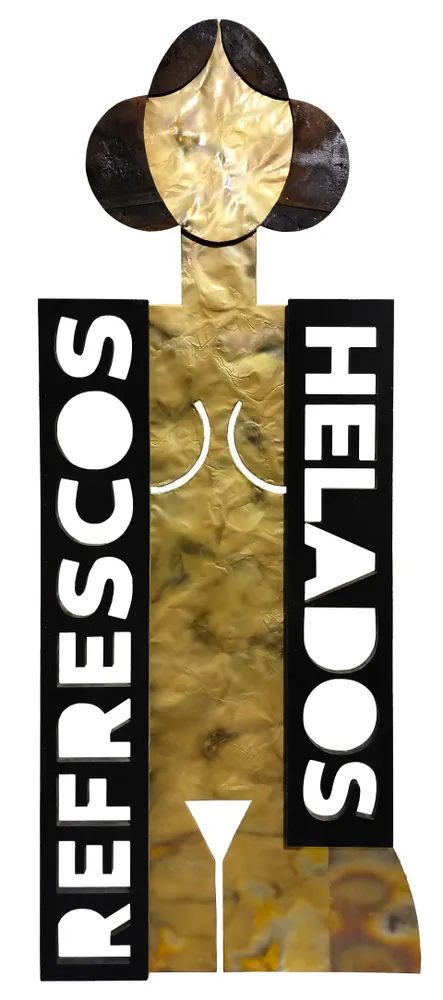 Artwork titled "Heladera" made with rubber, brass, plastic in the year 2024 by Juan Diego Miguel