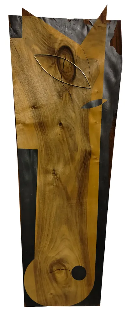 Artwork titled "Caballo" made with brass, graphite, wood, mdf in the year 2024 by Juan Diego Miguel