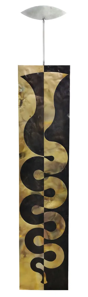 Artwork titled "Musico" made with stainless steel, brass in the year 2024 by Juan Diego Miguel